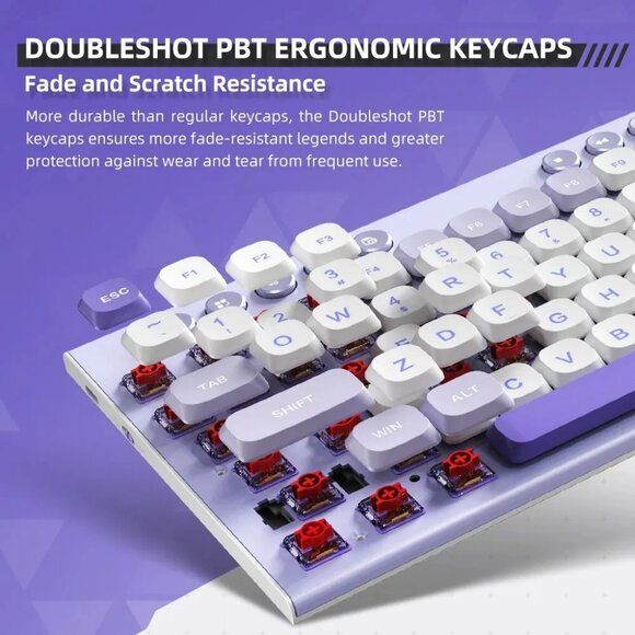 COPY - COPY - Wireless Mechanical Low-Profile Keyboard with 98 Keys - Picture 2 of 5